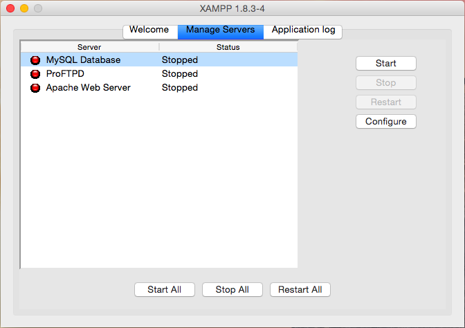 MySQL de XAMPP no arranca en Mac OS X Yosemite 10.10