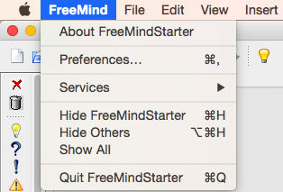 Cambiar el tipo de letra por defecto de FreeMind en Mac OS X